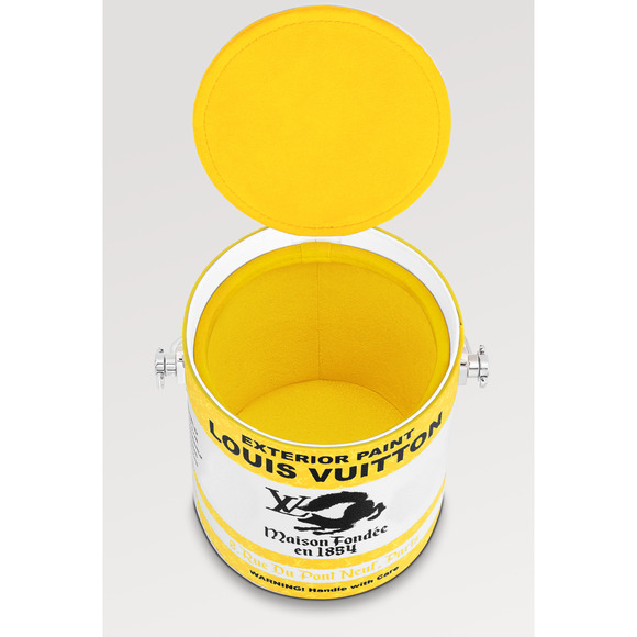 Louis Vuitton Yellow LV Paint Can Monogram Top Handle Shoulder Crossbody Bag - Picture 12 of 14